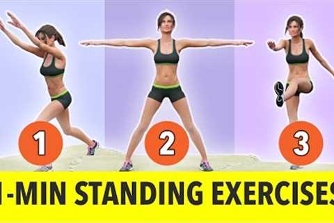 1-Minute Standing Exercises - No Jumping - Weight Loss Workout