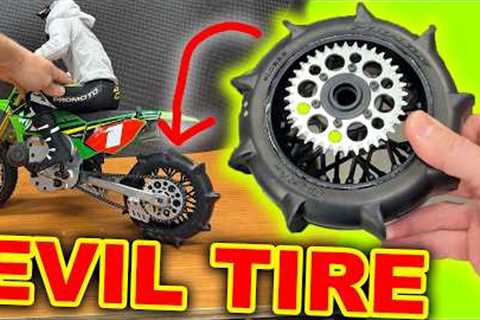NASTY Tires on OVERVOLTED RC Motorbike