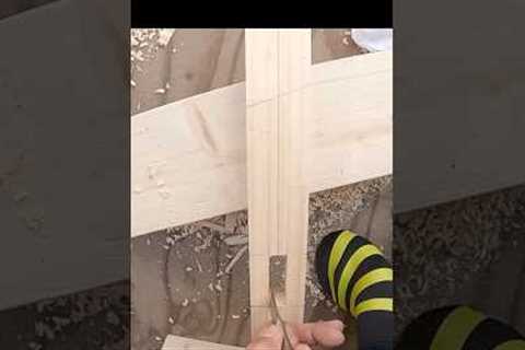 [Woodworking] Would you like to try Japanese carpentry? (mortise drilling process) ♯diy