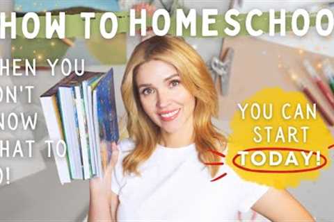 How to Start Homeschool {when you don't know what to do!} // You can start TODAY!