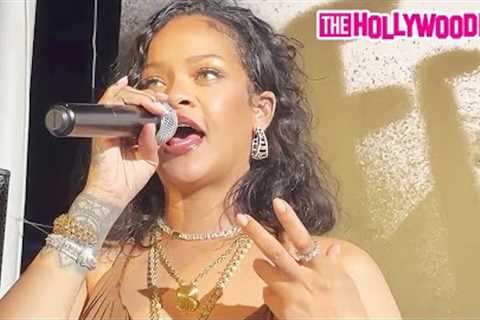 Rihanna Gives An Emotional Speech About Her Mother, Her Country &amp; More At Fenty Party In..