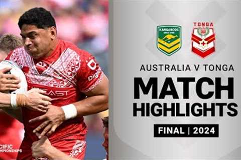 Pacific Championships 2024 | Kangaroos v Tonga XIII | Match Highlights