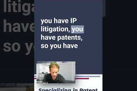 Specializing in Patent Law: A Necessity! #patentlaw #legalcareers #careeradvice #attorney