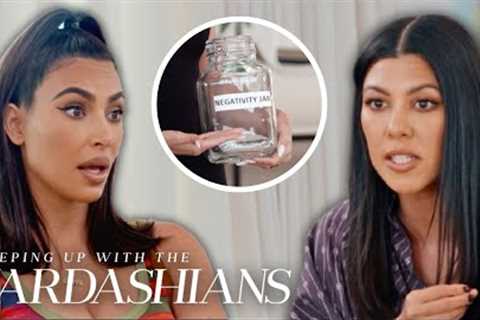 Kourtney &amp; Kim Kardashian Try Out A 'Negativity Jar' to Avoid Drama | KUWTK
