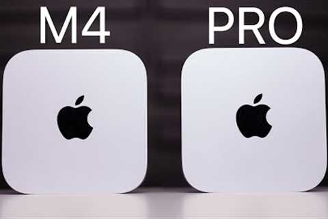 Mac mini M4 vs M4 Pro - Unboxing, Comparison, Benchmarks & Review!