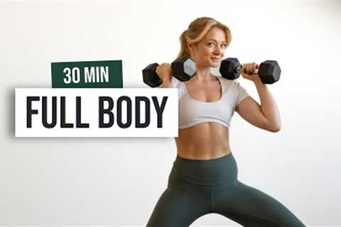 30 MIN KILLER STRENGTH Workout - With Weights - Home Workout with Dumbbells