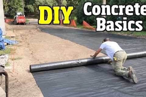 Concrete basics for Beginners from top to bottom, ground prep, rebar, sealing &amp; protecting