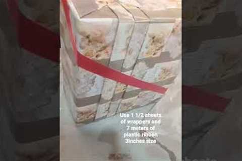 Simple yet elegant Gift Wrapping ideas for Wedding.                     #youtubeartNATicschannel