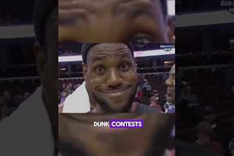 Lebron's Funny Faces in Dunk Contests #nba #basketball #lebronjames #viral