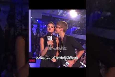 How Justin treats Selena vs Hailey😂 #Jelena #Selenagomez #jailey