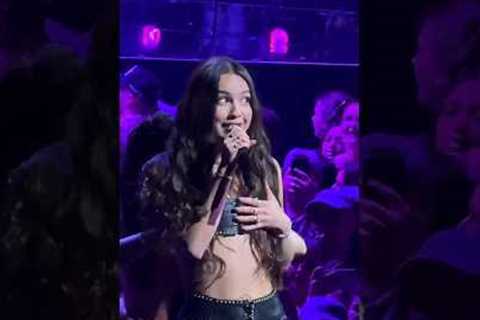 when Olivia Rodrigo RIPPED her outfit on stage 😳 #celebrity