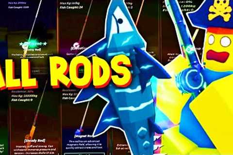 *UPDATED* How To GET ALL FISHING RODS SHOWCASE in FISCH! ROBLOX