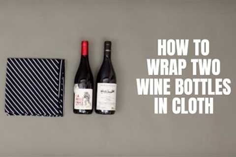 Sustainable Gift Wrapping: How To Wrap Two Wine Bottles In Cloth | The Organic Company