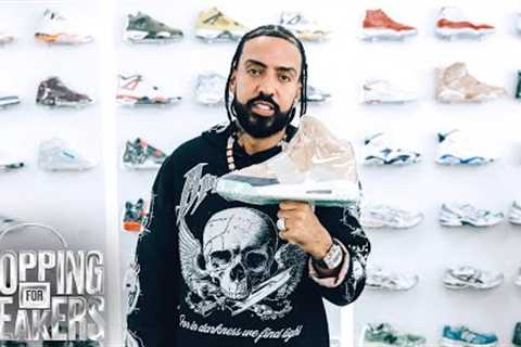 French Montana Goes Shopping for Sneakers at Kick Game