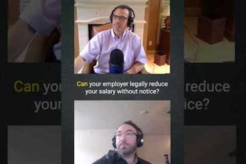Can Employers Reduce Your Salary? #Job #Salary #Employee #Law #WeeklyDocketPodcast