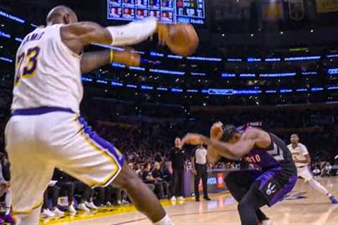 LeBron just saved the ball off of Agbaji’s head 😂