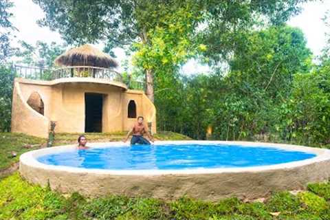 We Build The Most Epic Jungle Swimming Pool Villa by Hand