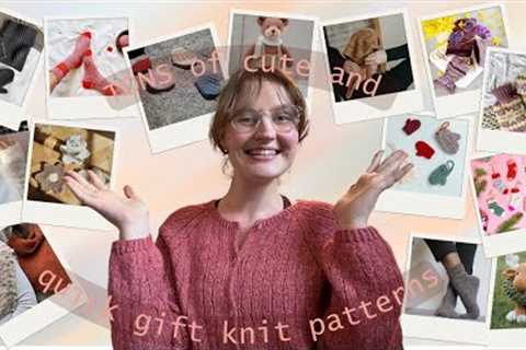 Tons of cute and quick knitting patterns for gift knits 🧶🎁 accessories, home goods,  bags, and..
