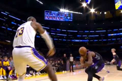 LeBron James should be fined by the NBA for doing this 😂