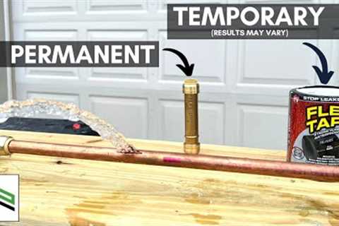 Repairing An Emergency Water Leak | No Soldering Needed!