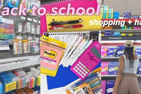 Back to school supplies shopping and haul