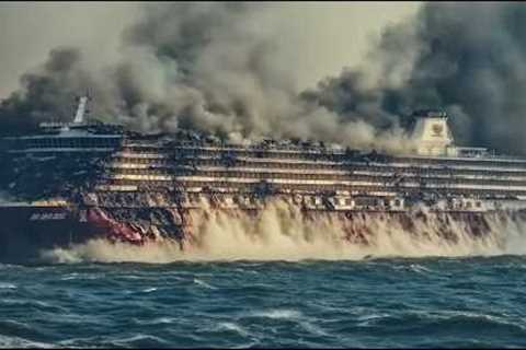 1 MINUTE AGO! Russian Cruise Ship Carrying North Korean Generals SUNK by Ukrainian Sea Ambush!