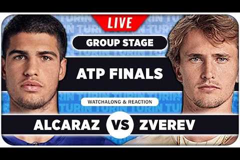 ALCARAZ vs ZVEREV • ATP Finals 2024 • LIVE Tennis Watchalong Stream