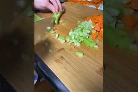 Ultimate Soup Prep Hack! 🥕🧅 Celery, Carrots &amp; Shallots Make the Best Fall Soup Base! 🍲..