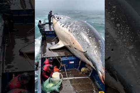 HUGE FISH  caught by brave fishermen🌊🐟