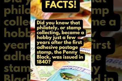 HOBBY FACTS! Did you know that stamp collecting became popular as a hobby in 1840? 💮 #stamps