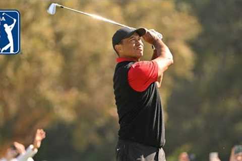 Tiger Woods’ best shots from The Genesis Invitational 2023