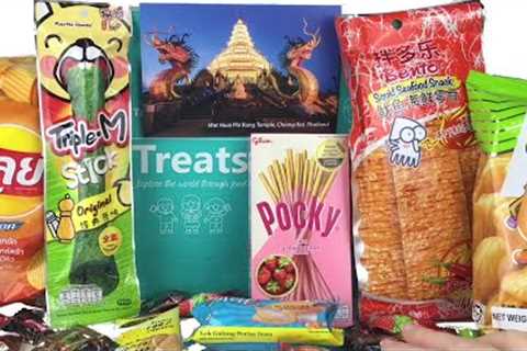 Tasting Snacks from Thailand 🇹🇭 ~ Try Treats Subscription Box Review #snacks