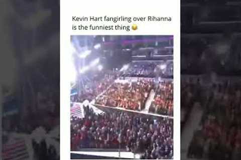 Kevin Hart Fangirling Over Rihanna Is The Cutest Thing 😂 #shorts #kevinhart #rihanna