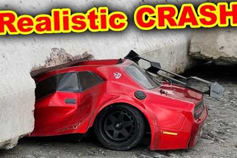 RC Hellcat Realistic Drifting and CRASH