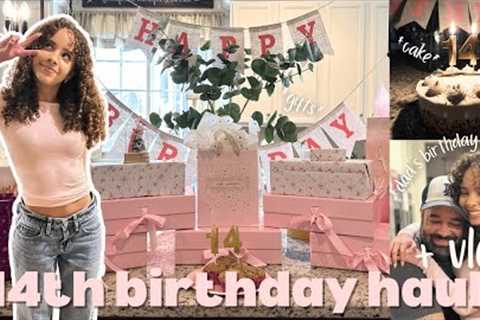 14th birthday gift haul + vlog 🤍 | *weekend in my life* *birthday haul* *family time* *grateful*