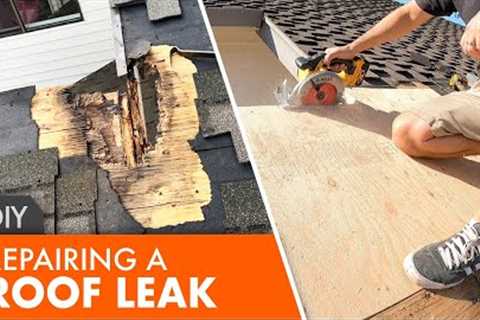 Repairing a hole in the roof and upgrading the flashing