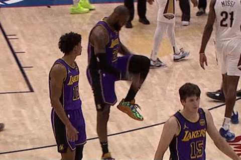 LeBron James hit the SILENCER after his Dagger vs Pelicans 🔥