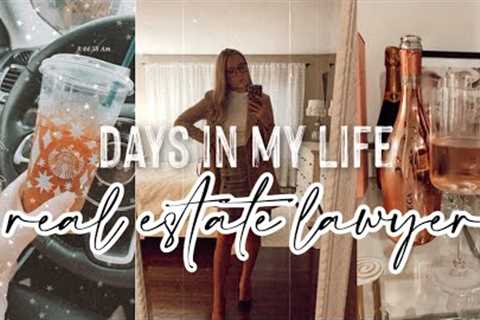 DAYS IN MY LIFE AT MY 9-6 REAL ESTATE LAW JOB