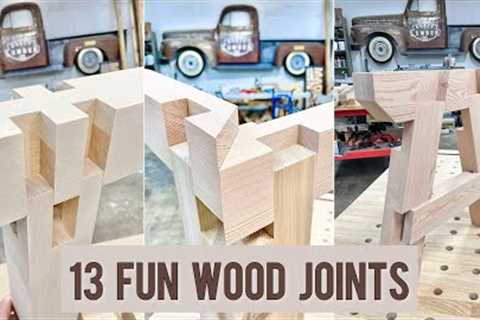 13 Fun woodwork joints