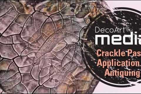 Distressing and Antiquing Media White Crackle Paste | DecoArt®
