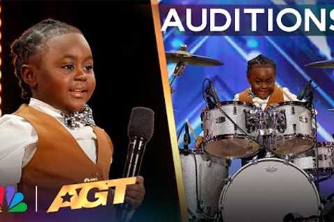 5-Year-Old Chrisyius Whitehead Is A Drumming SAVANT! | Auditions | AGT 2024
