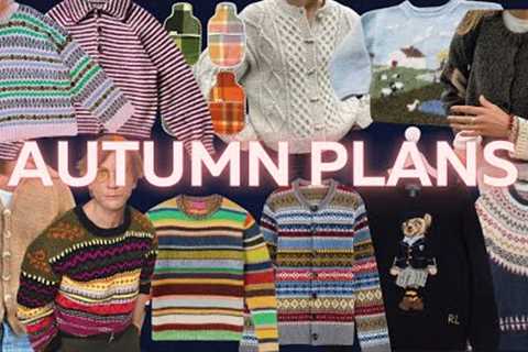 what I'm knitting for a/w | designer inspired plans using stash yarn