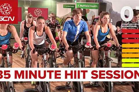 HIIT - 35 Minute Cycle Training Workout - Hill Training