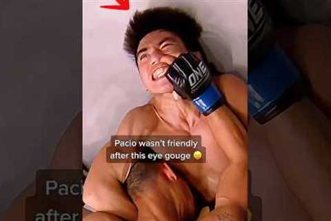 ‼️Pacio wasn't friendly after this eye gouge #onechampionship #shorts  #trending #sports #mma #ufc