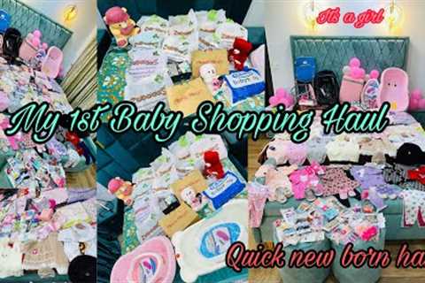 My 1st baby shopping haul | mom to be | quick new born haul | new born Assentials | Baby shopping