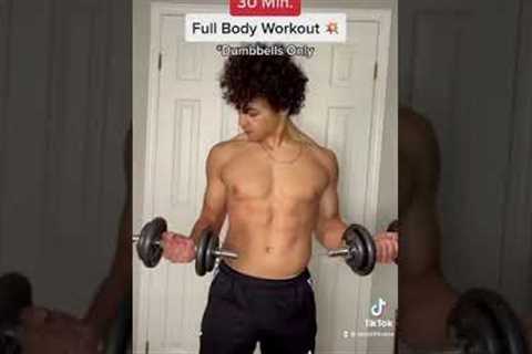 Full Body Dumbbell Workout! #shorts