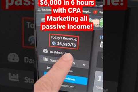 How I made over $6,000 in 6 hours with CPA Marketing all passive income! FREE CPA Marketing Course!