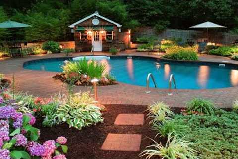 TOP! 100+ BACKYARD POOL LANDSCAPING DESIGN IDEAS | TIPS LANDSCAPING FOR AESTHETIC POOLSIDE PARADISE