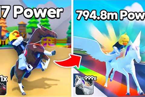 I Upgraded MAX SPEED HORSE and Became PRO in Horse Race Clicker!