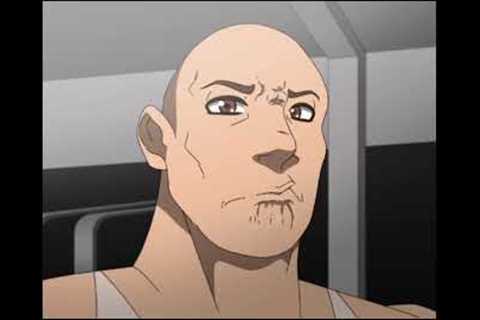 The Rock Eyebrow Raise Meme but it's Anime